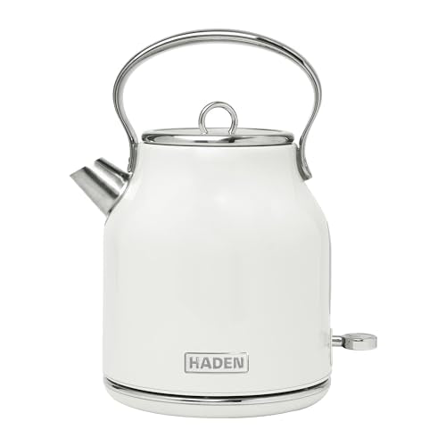 Heritage Stainless Steel Electric Kettle (Ivory & Chrome)