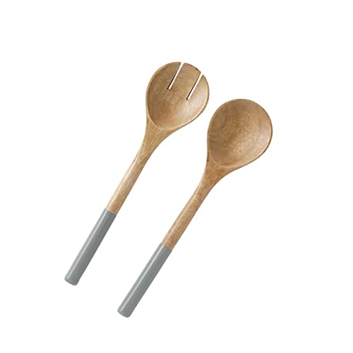 Wooden Salad Servers (Gray / 12 inch)