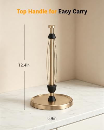 Paper Towel Holder Countertop (Warm Gold)