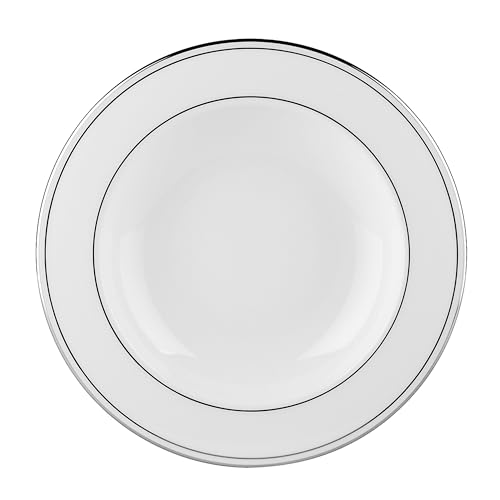 100210362 Federal Platinum Rimmed Bowl (Pasta/Soup Bowl)