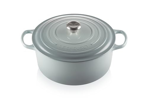 Enameled Cast Iron Round Dutch Oven (Sea Salt / 9 Qt)
