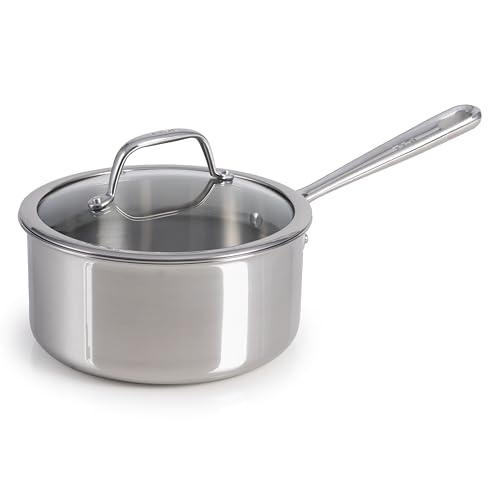 Pro Tri Ply Stainless Steel 2 qt Saucepan with Lid (Saucepan)