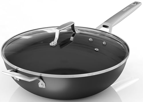 12.5 Inch Nonstick Frying pan with Lid (12.5 inch)