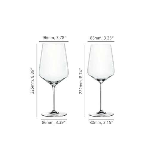 Style Red and White Wine Glasses (Red and White)