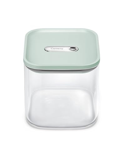 2.5 qt Glass Airtight Food Storage Container with Lid (Mist / 2.5qt Container)