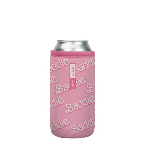 CanSok Sleeve for Beer & Soda Insulated Neoprene Cover (Total Baddie / 16oz Can Sleeve)