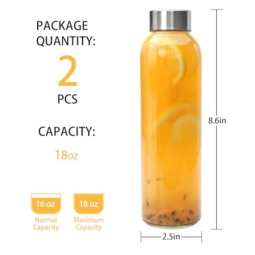 Glass Water Bottle