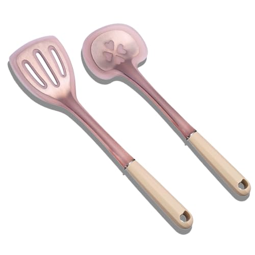 2 Piece Cooking Spatula Set (Pink)