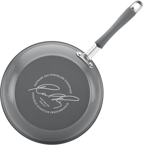 Cucina Nonstick Cookware (Sea Salt Gray / 12 Piece Porcelain Enamel)
