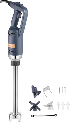 Commercial Immersion Blender Constant Speed Heavy Duty Immersion Blender 350W Commercial Hand Mixer 304 Stainless Steel Hand Blender Commercial with 19.7" Removable Shaft for Kitchen Mixing (350W / 350W 20inch)