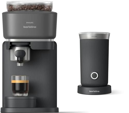Baristina Espresso Machine & Milk Frother Bundle (Espresso Machine + Milk Frother / Black)