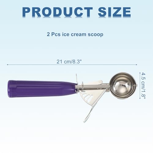 2 Pcs Cookie Scoops Ice Cream Scoop w