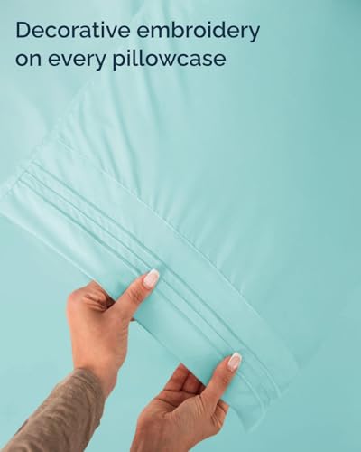 Twin Size 3 Piece Sheet Set (22 - Spa Blue / Twin)