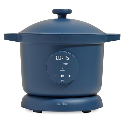 Dream Cooker 6 Qt Ceramic Nonstick Pressure Cooker & Multicooker (Blue Salt)