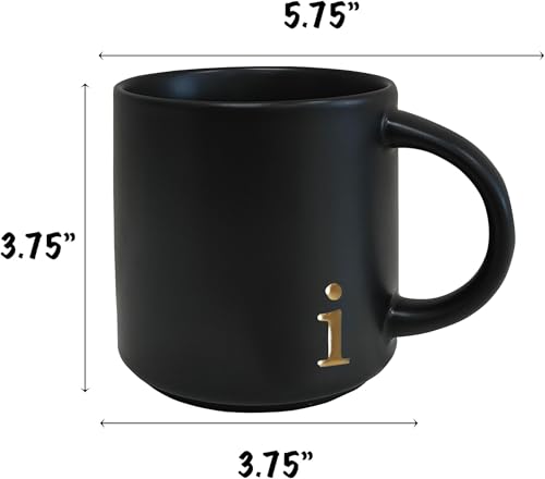 Black Ceramic Coffee Mug (Black-I)