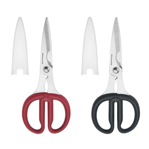 2 Piece Multipurpose Shear Set (Red/Black / 2 Pack)