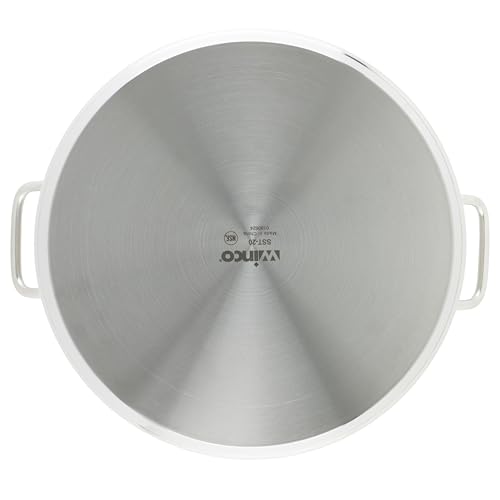 Silver 20 qt Stainless Steel Stock Pot with Cover (20 Quarts / Pot With Cover)