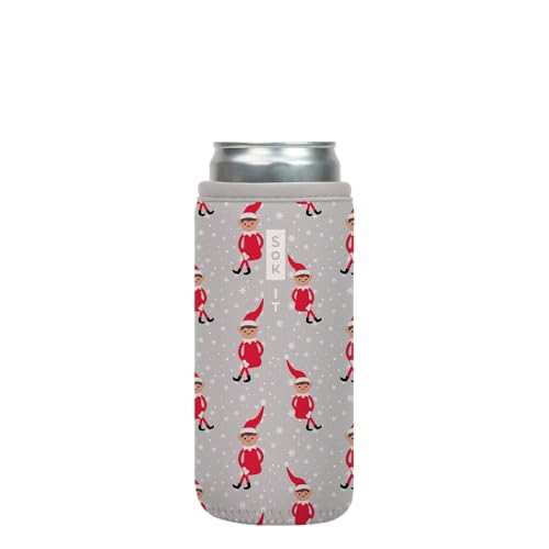 CanSok Sleeve for Beer & Soda Insulated Neoprene Cover (Shelf Life / 12oz Slim Can Sleeve)