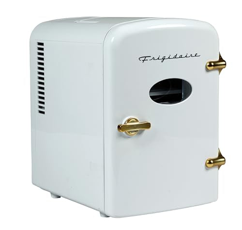 Retro Mini Personal Fridge Cooler (White Gold (Special Edition))