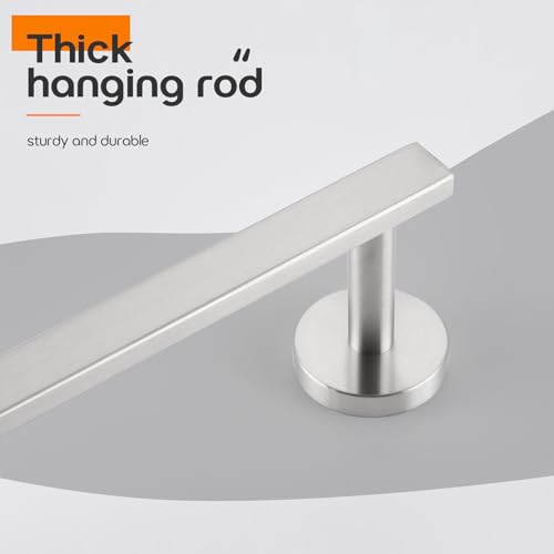 16 Inch Bathroom Towel Bar Bath Towel Rack Kitchen Towel Holder Towel Hanger Wall Mounted SUS304 Stainless Steel Brushed Nickel AN4001BR (Brushed Nickel / 16-Inch)