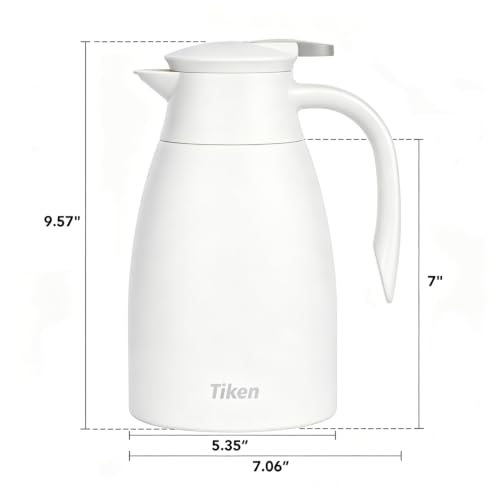 68 Oz Thermal Coffee Carafe (White / 68 Ounces)