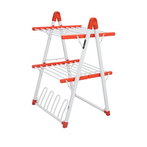Heated Clothes Drying Rack Foldable Timer Shoes Socks