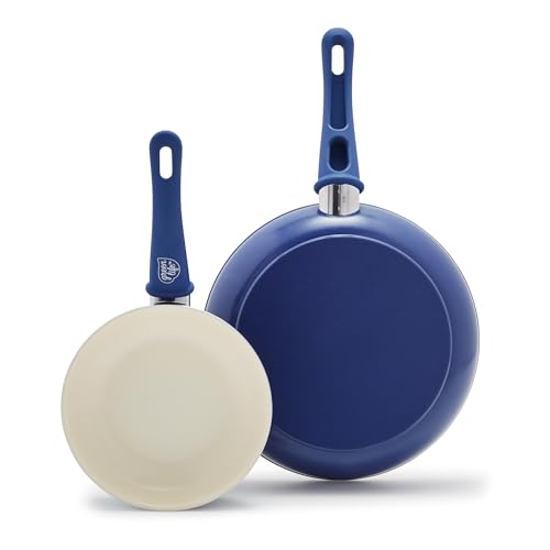 Non Stick Fry Pan Set (7" & 10" Frying Pan Skillet Set / Blue)
