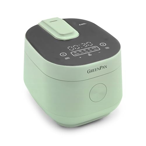 Rice Cooker 8 Cups Cooked (Julep Green / 4 Cups / Carb-Reducer Pro)