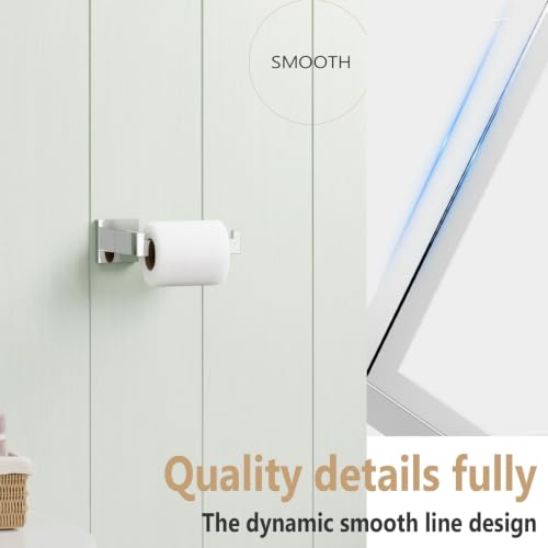 Toilet Paper Holder Chrome Toilet Roll Holder for Bathroom Kitchen Washroom T