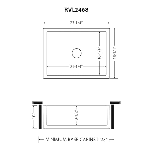 23x18 in White Fireclay Farmhouse Utility Sink (24 Inch - Single Bowl)