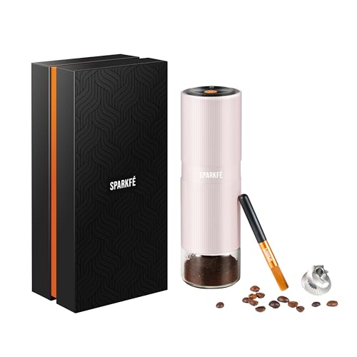 Portable Electric Coffee Grinder (Blushy Pink)