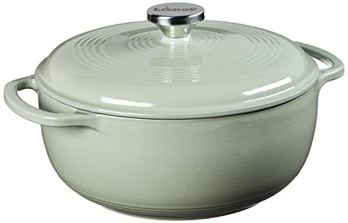 4.5 Quart Enameled Cast Iron Dutch Oven with Lid (Desert Sage)
