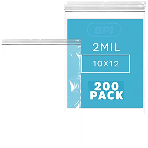 10" x 12" 1 Gallon Zip Bags (200 Count)