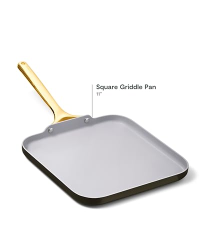 11" Non Stick Square Griddle Pan (Black)