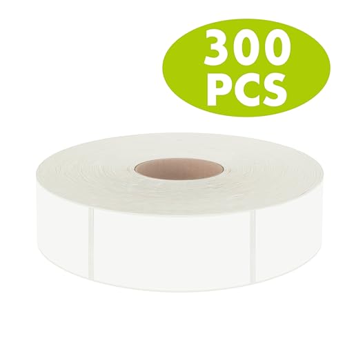 300 Removable Blank Food Labels (300-blank / 1” x 2”)