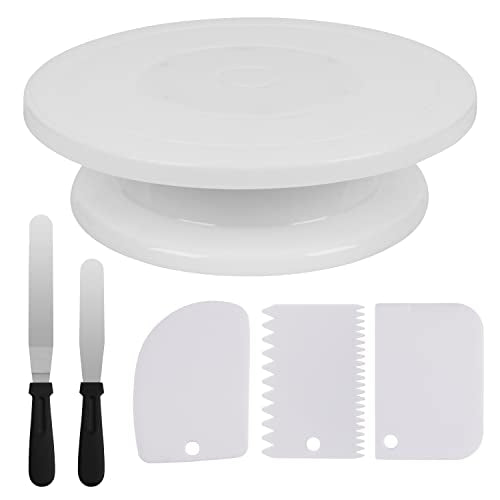 11 Inch Rotating Cake Stand (Turntable & Decorating Kit)