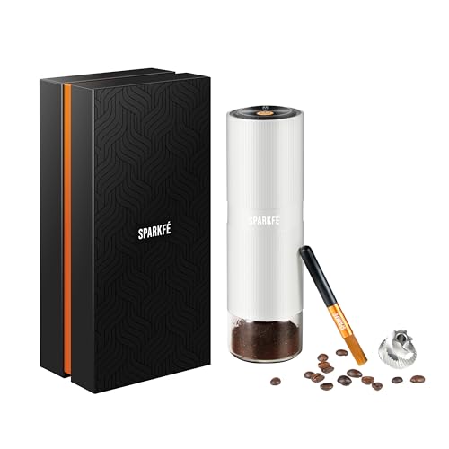 Portable Electric Coffee Grinder (Marshmallow White)