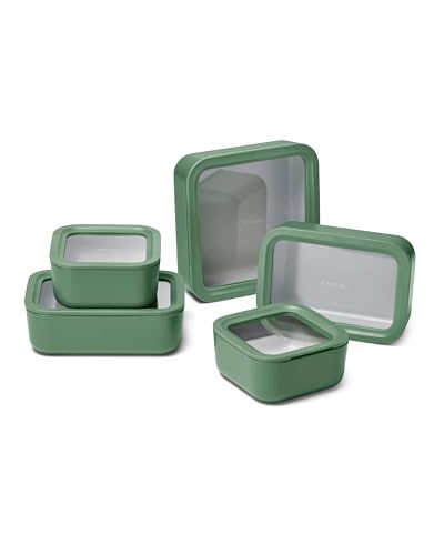 13 Piece Glass Food Storage Container Set (Sage / Food Storage Set (13x))