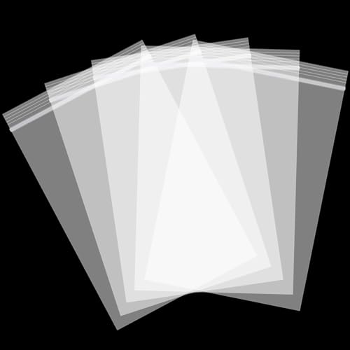 200Pcs 4x6 inch Clear Plastic Zip Bags