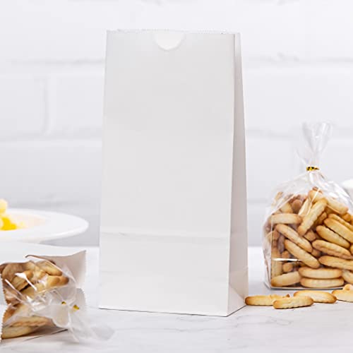 Bag Tek 2lb Paper Bags 100 Disposable Lunch Bags (2 lb / White)