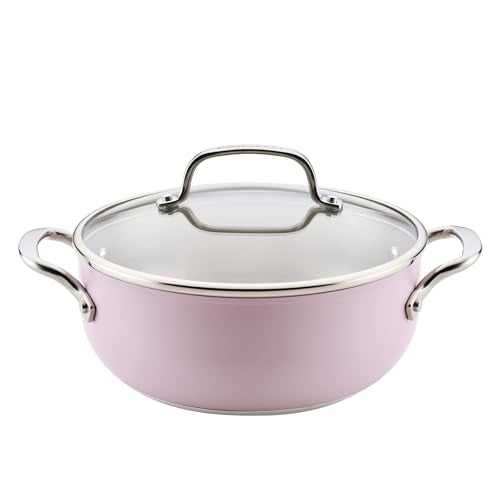 3 Ply Stainless Steel Casserole with Lid (Wildflower / 4 Quart)