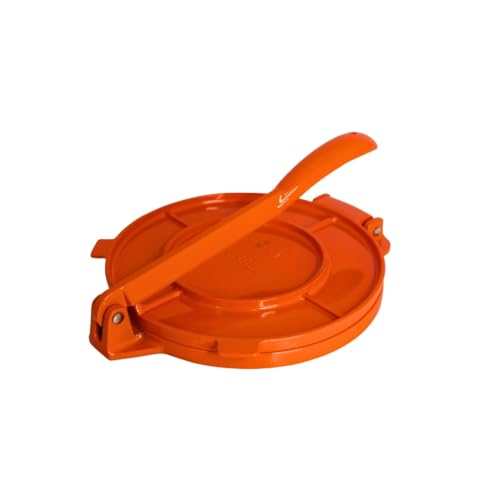 USA Aluminum Tortilla Press 8 (Aluminum- Orange / 8")