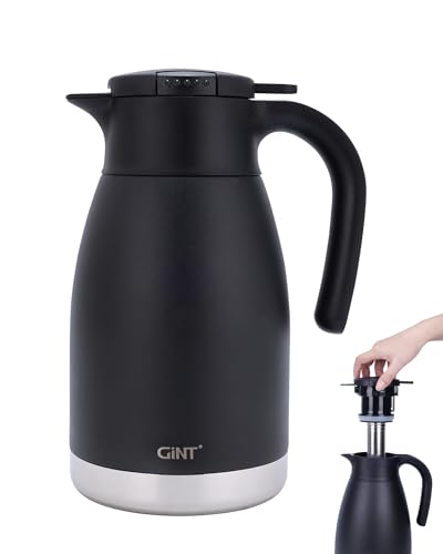 51oz Thermal Coffee Carafe with Infuser (Dark Black / 50.7 Ounces)
