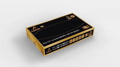 Pre Cut Aluminum Foil Sheets 200 Count