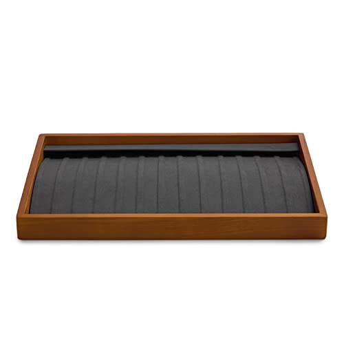 Wood 13 Grids Necklace (Grey 13 grid necklace/pendant/bracelet tray)