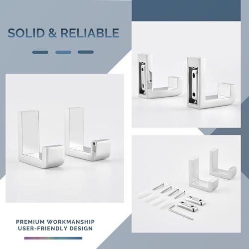 Towel Hook for Bathroom (2 Pack / Polished Chrome)