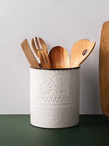 7.2" Kitchen Utensil Holder (Off-white)