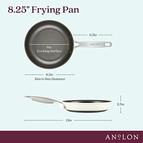 Achieve Hard Anodized Nonstick Frying Pan (Skillet (8.25-Inch) / Cream)