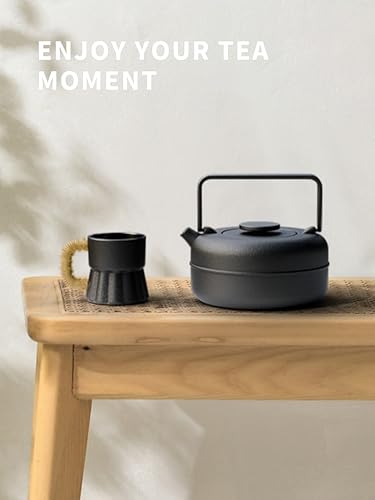 Teapot with Removable Infuser (0.8 Quarts / Black Cylinder)
