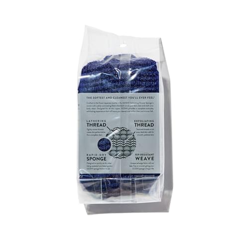 Exfoliating Shower Sponge (Blue)